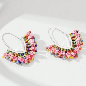 Boho flower earrings M586
